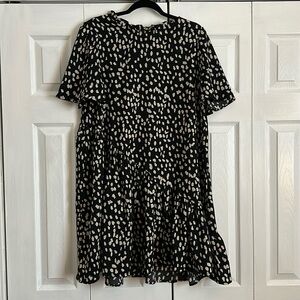 Black with cream dots Hayden dress